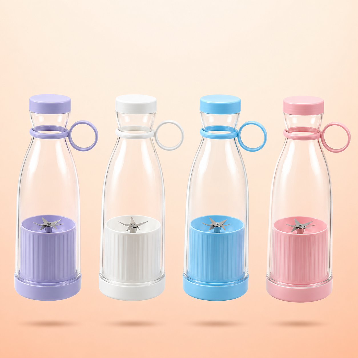Stylish Multi-Color Water Bottle with Lid