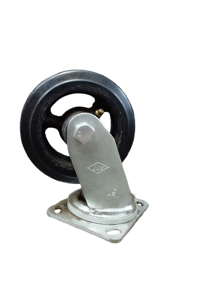 With Industrial Rubber Wheel