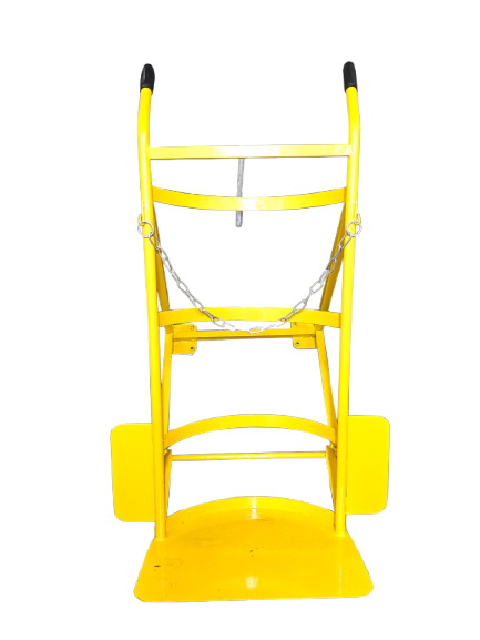 Yellow Double Cylinder hand trolley — photo 2